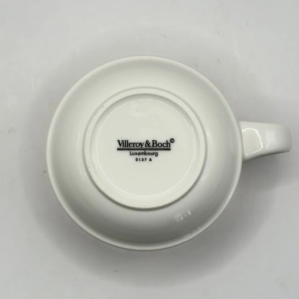 Villeroy and Boch Luxembourg 0137A 0138P Teacup And Saucer Service For 1